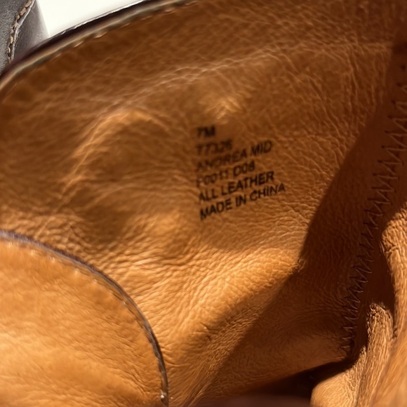 FRYE ANDREA MID BOOTS BROWN - Picture 5 of 8